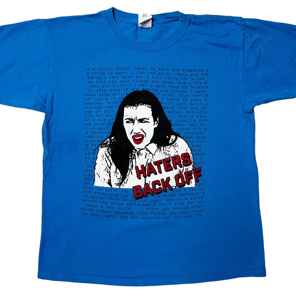 Haters Back Off Miranda Sings YouTube Netflix Graphic T-Shirt Blue Youth L